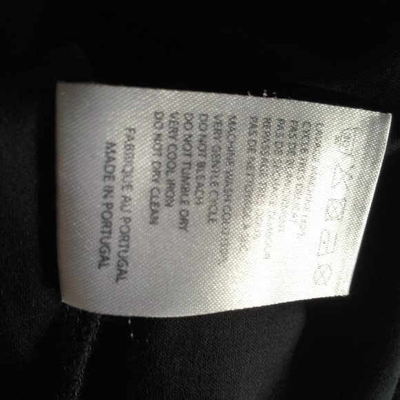 New CARVEN Paris Black Cotton Lace Trim Tee M/L - Picture 7 of 8